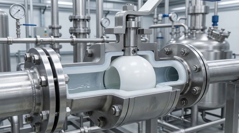 Каковы преимущества футерованных шаровых кранов из ПТФЭ-ПФА на химических заводах? Обеспечьте превосходную химическую стойкость и надежность