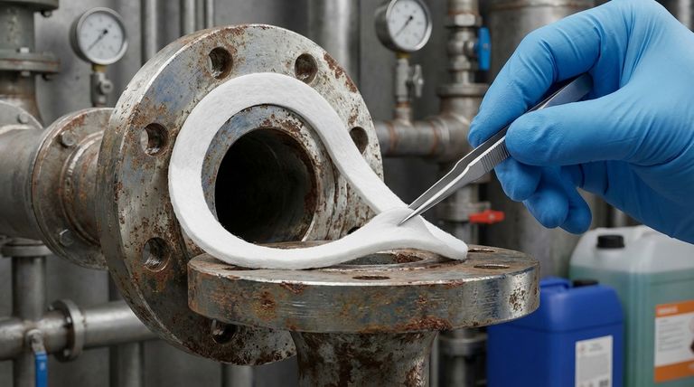 Как вспененный ПТФЭ обычно используется при работе с фланцами? Решение проблем утечек на изношенных или поврежденных фланцах