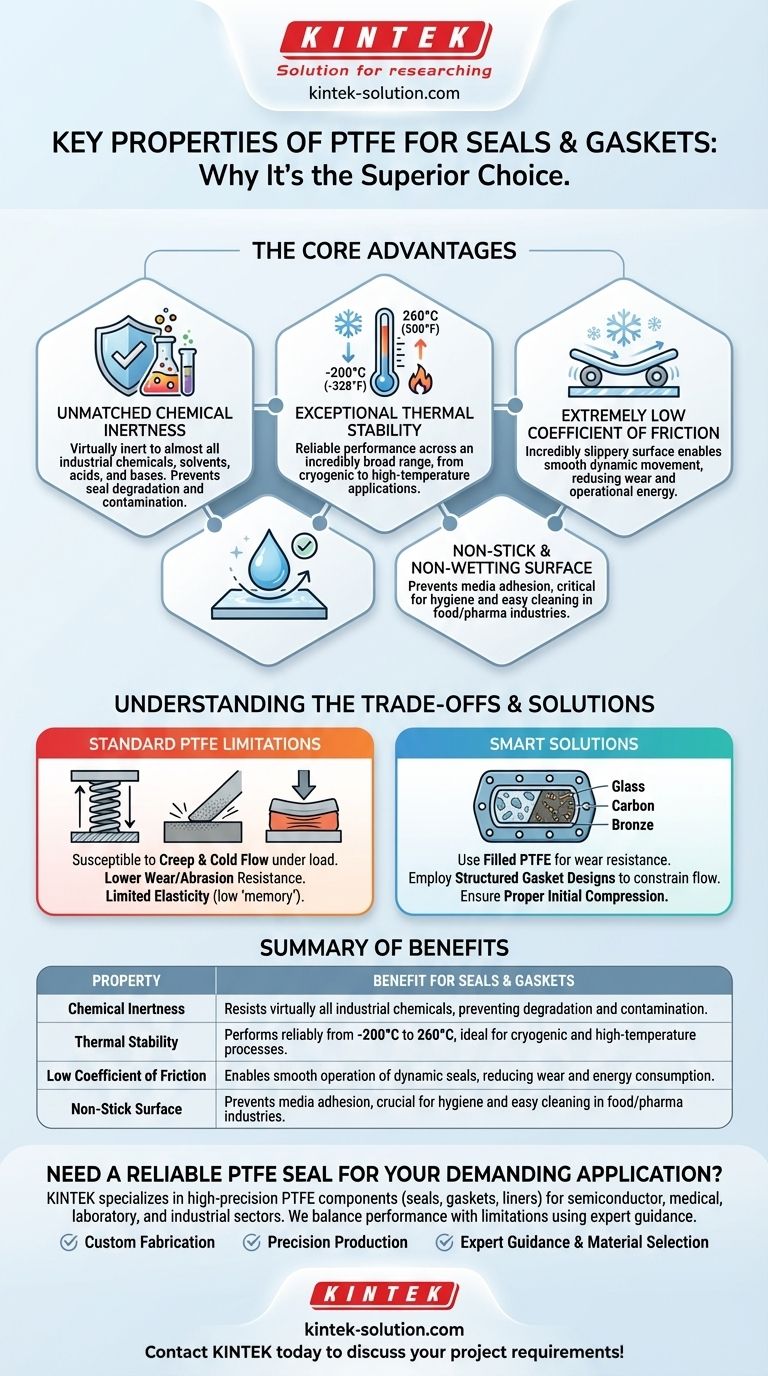 PTFE가 씰 및 개스킷에 적합한 주요 특성은 무엇입니까? 탁월한 밀봉 성능을 잠금 해제하십시오 시각적 가이드