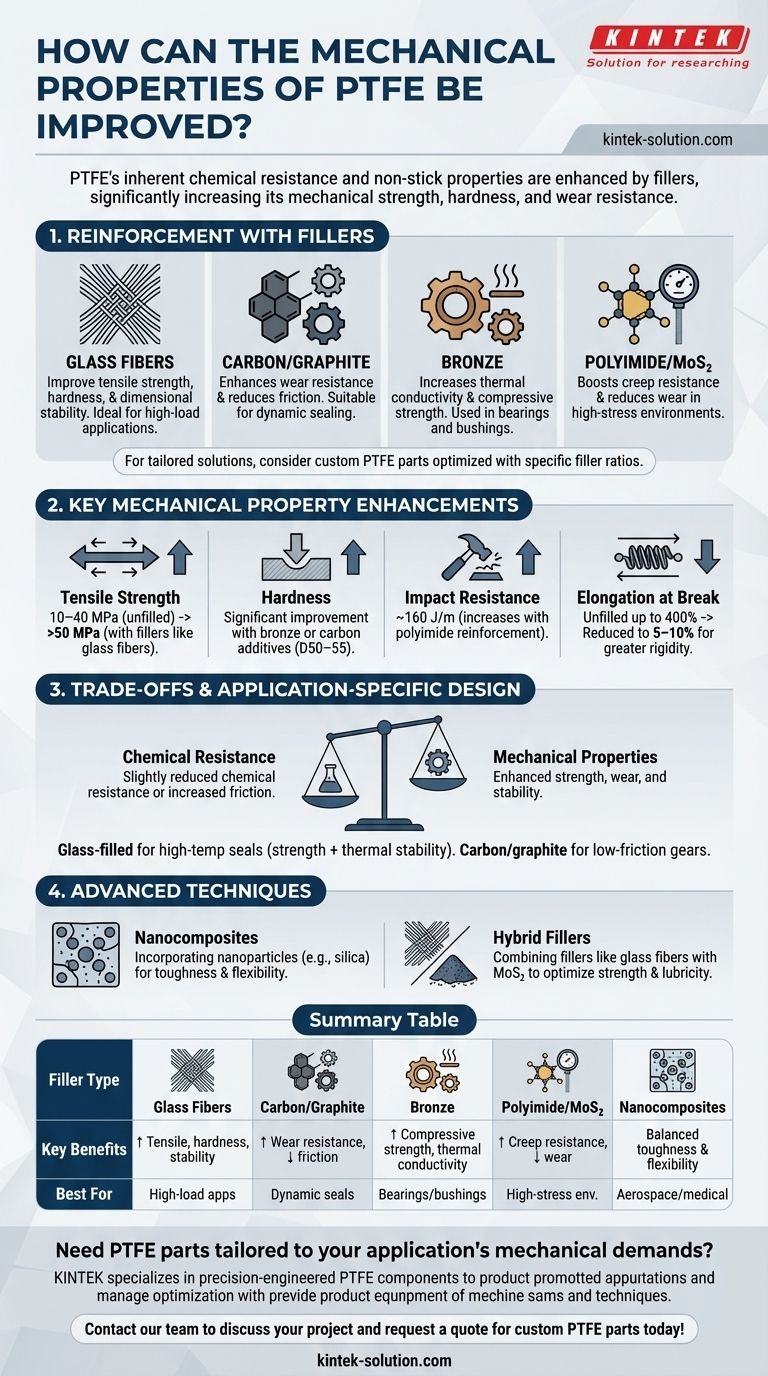 ¿Cómo se pueden mejorar las propiedades mecánicas del PTFE? Aumente la resistencia y la durabilidad con rellenos Guía Visual
