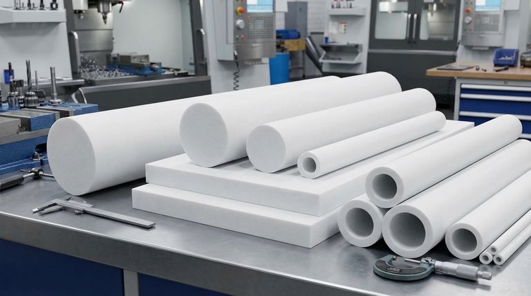 PTFE半製品の利用可能な形状は何ですか?機械加工用ストック形状ガイド