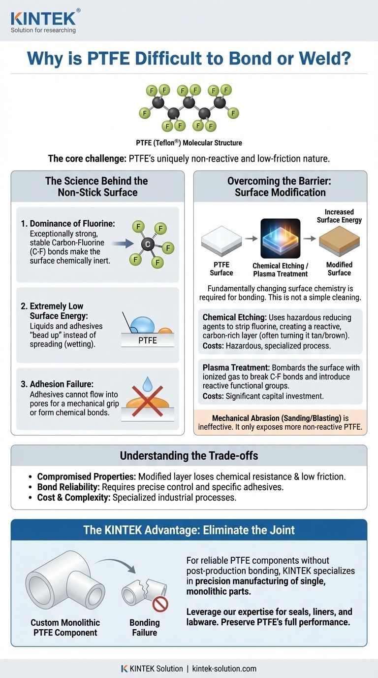 Что делает ПТФЭ сложным для склеивания или сварки? Раскрывая секреты склеивания Тефлона® Визуальное руководство