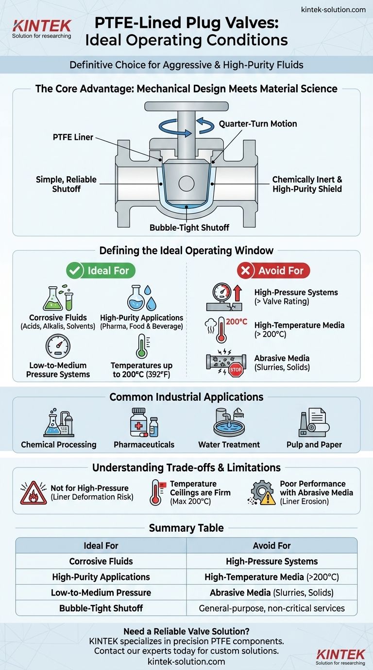 Для каких рабочих условий особенно подходят футерованные фторопластом (PTFE) шаровые краны? Управление коррозионными и высокочистыми средами Визуальное руководство