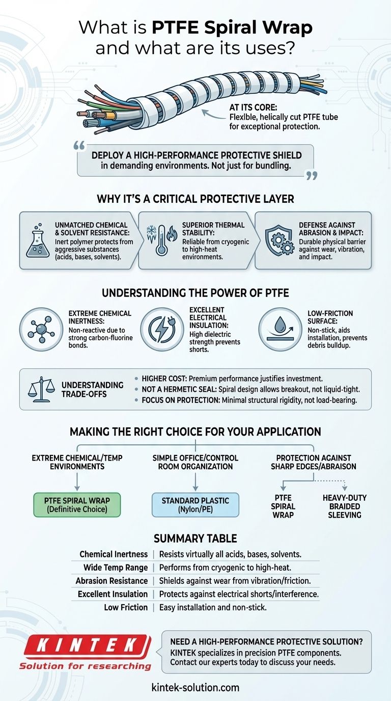 Was ist PTFE-Spiralschlauch und was sind seine Anwendungen? Schutz von Kabeln in extremen Umgebungen Visuelle Anleitung