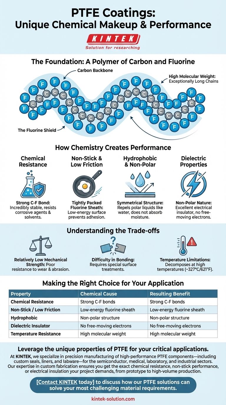 Что делает покрытия из ПТФЭ уникальными с точки зрения их химического состава? Сила углерод-фторной связи Визуальное руководство