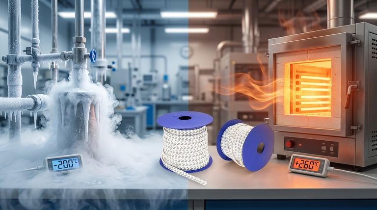 PTFEシール、ガスケット、Oリングの全体的な動作温度範囲は何度ですか?-200°Cから+260°Cでシーリングの完全性を実現