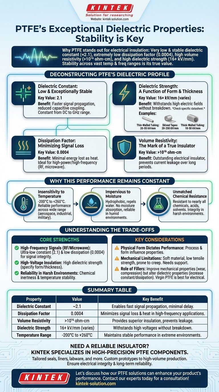 Quali sono le proprietà dielettriche dei prodotti in PTFE? Garantire un isolamento elettrico stabile e ad alte prestazioni Guida Visiva