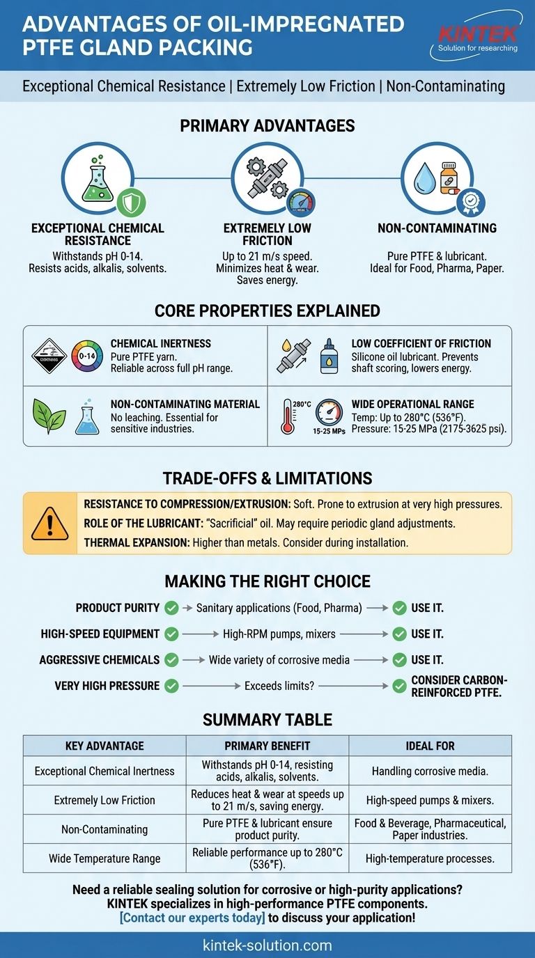 오일 함침 PTFE 글랜드 패킹의 장점은 무엇입니까? 가혹하고 위생적인 응용 분야를 위한 뛰어난 밀봉 성능 시각적 가이드