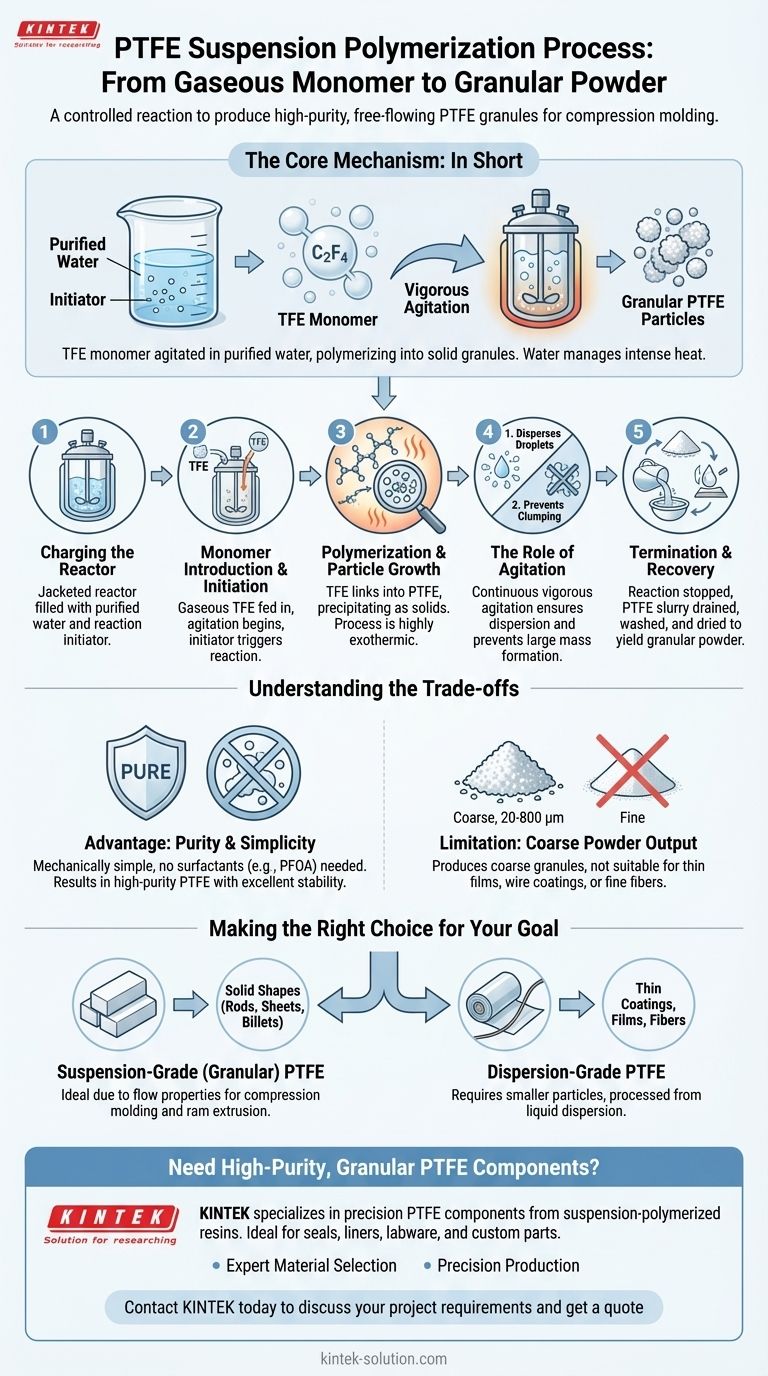 Что происходит в процессе суспензионной полимеризации ПТФЭ? Производство гранулированного ПТФЭ для твердых изделий Визуальное руководство
