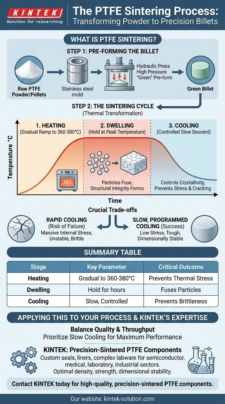 Каков процесс спекания заготовок из ПТФЭ? Руководство по достижению целостности материала Визуальное руководство