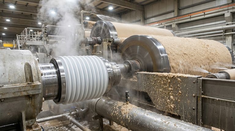 Why are Teflon bellow mechanical seals suitable for pulp and paper manufacturing?