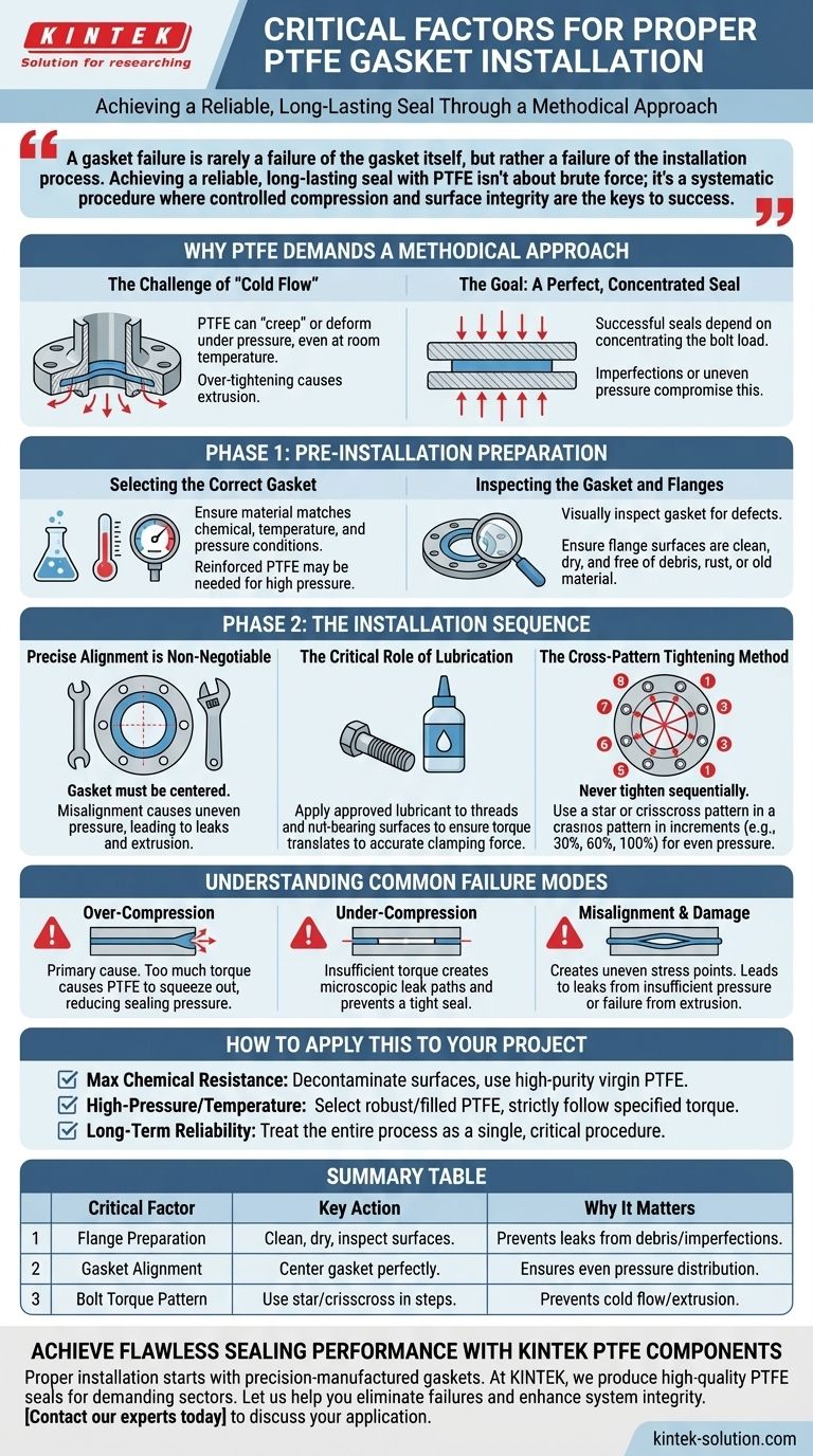 What are the critical factors for proper PTFE gasket installation? Ensure a Leak-Free, Long-Lasting Seal Visual Guide
