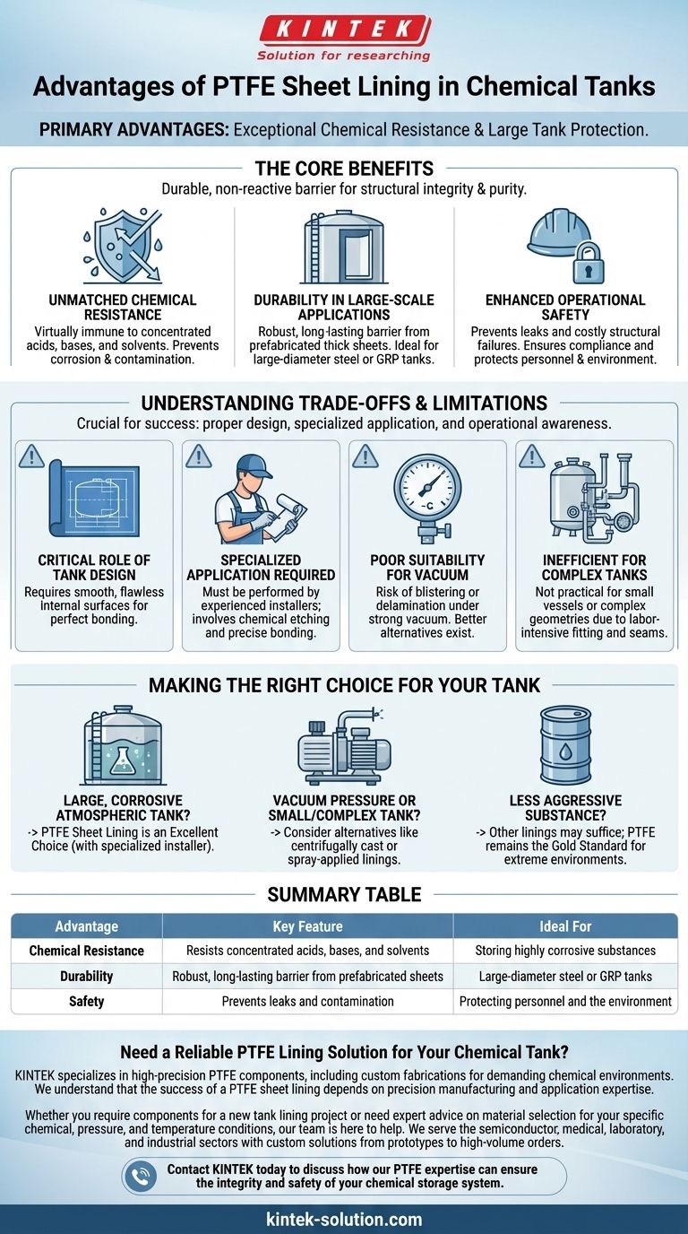 What are the advantages of PTFE sheet lining in chemical tanks? Achieve Ultimate Corrosion Protection Visual Guide