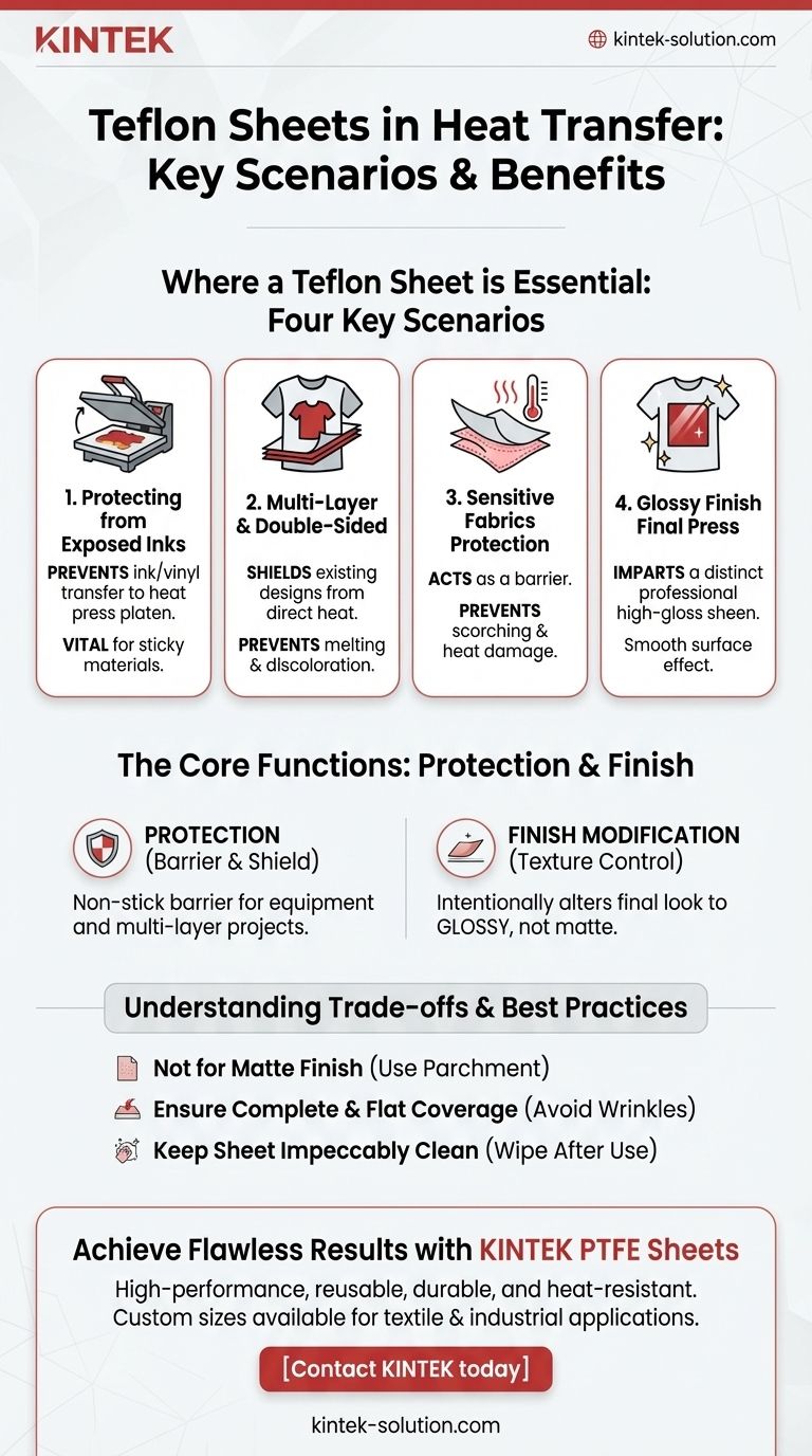 В каких случаях тефлоновый лист особенно полезен? Важнейшая защита и контроль отделки Визуальное руководство