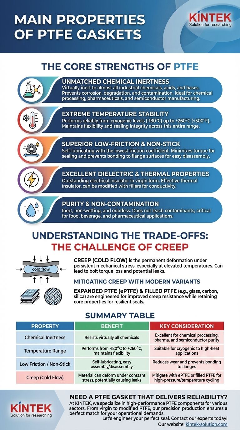 Каковы основные свойства прокладок из ПТФЭ? Обеспечьте превосходное уплотнение в экстремальных условиях Визуальное руководство