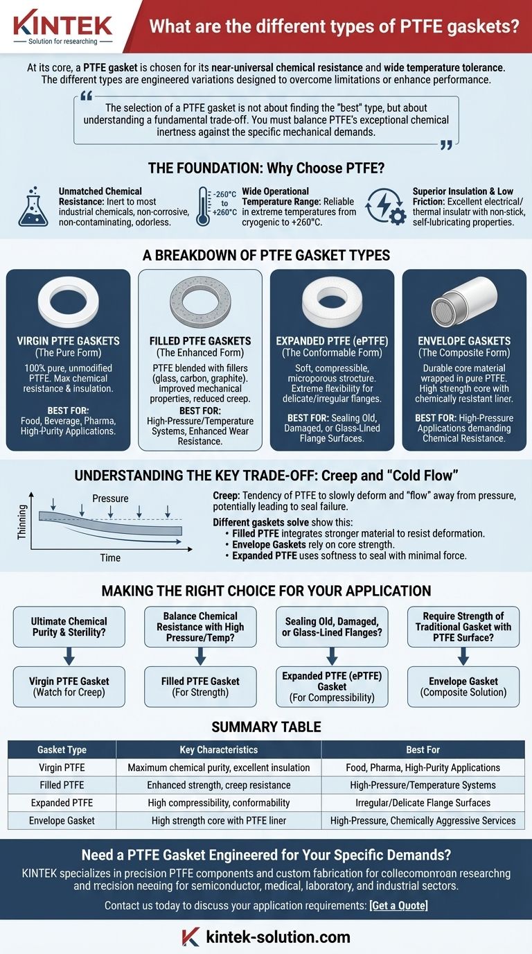 ¿Cuáles son los diferentes tipos de juntas de PTFE? Una guía para elegir el sello adecuado Guía Visual