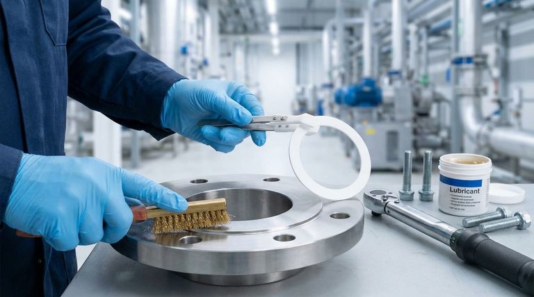 What are the steps for installing a PTFE gasket? A Guide to a Leak-Free Seal