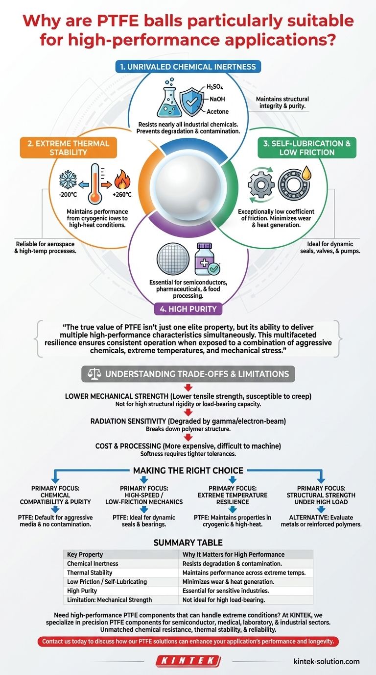 PTFEボールが特に高性能用途に適しているのはなぜですか？主な特性と選定ガイド ビジュアルガイド