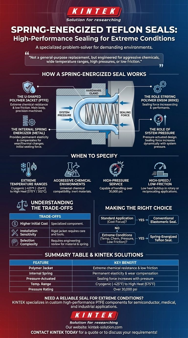 Что такое пружинные уплотнения из тефлона? Руководство по высокоэффективным уплотнительным решениям Визуальное руководство