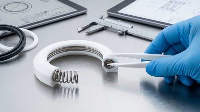 Quais materiais são usados em vedações de Teflon energizadas por mola? Um guia para camisas de PTFE e molas de metal