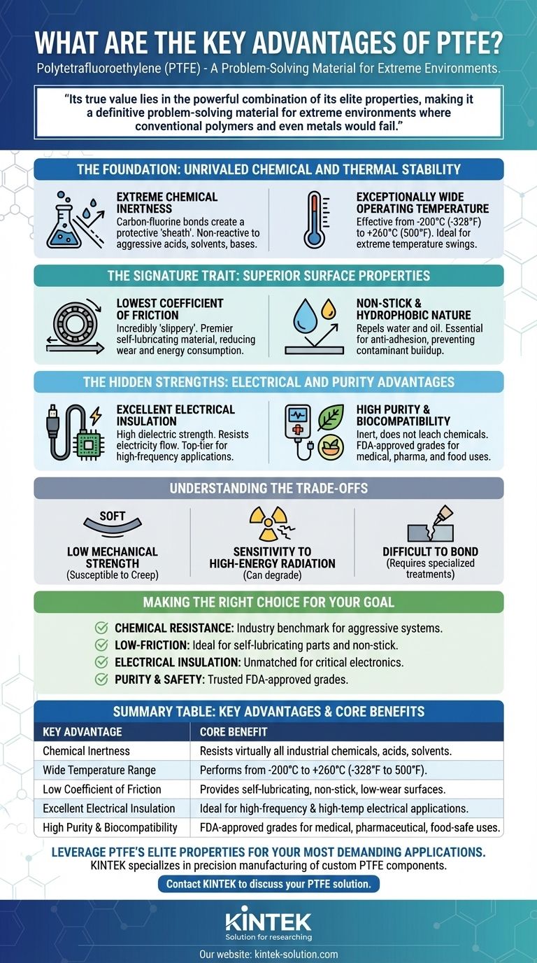 PTFEの主な利点は何ですか？極限環境下での比類ない性能 ビジュアルガイド