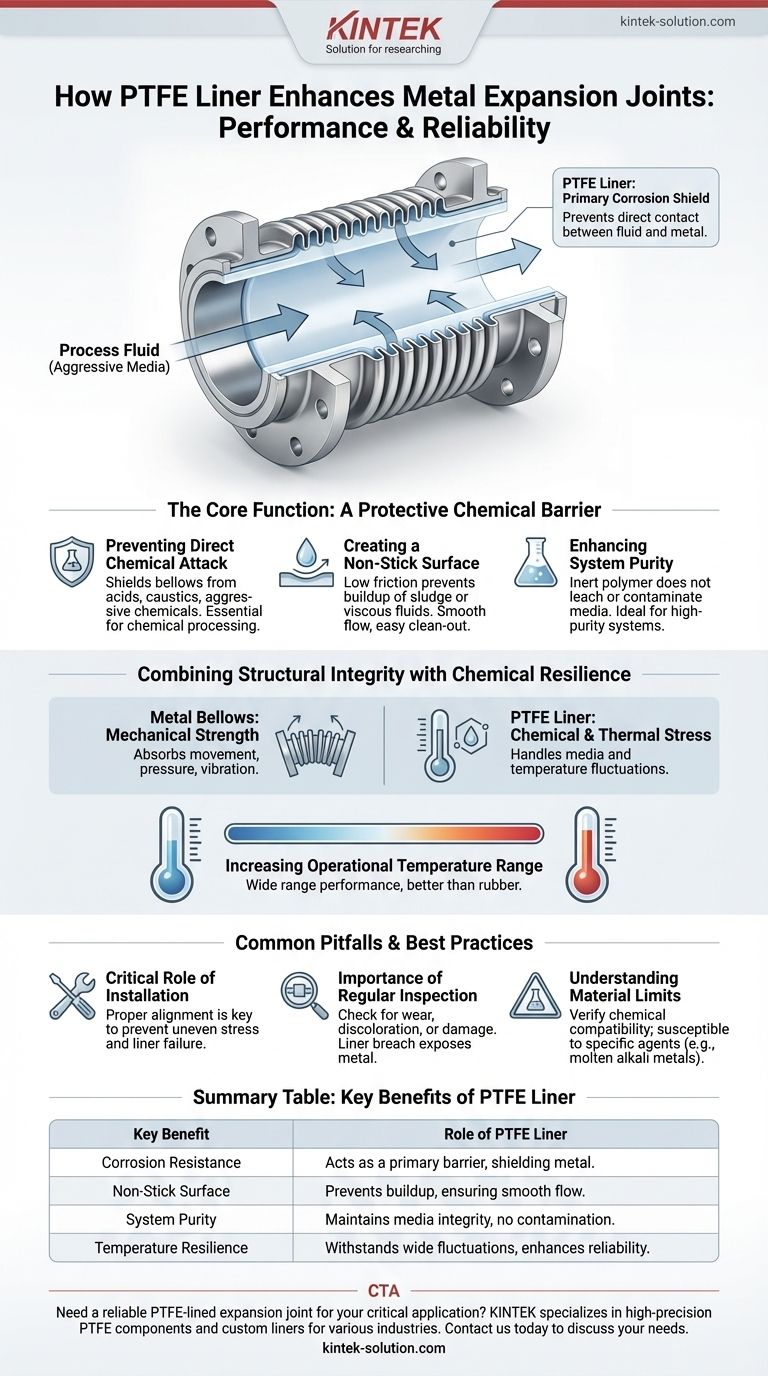 How does PTFE contribute to the performance of metal expansion joints? Enhance Durability in Harsh Chemical Environments Visual Guide