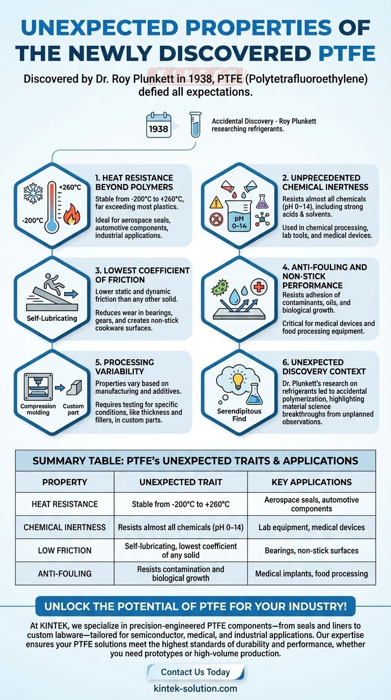Какими были неожиданные свойства вновь открытого ПТФЭ? Раскрывая материал, меняющий правила игры Визуальное руководство