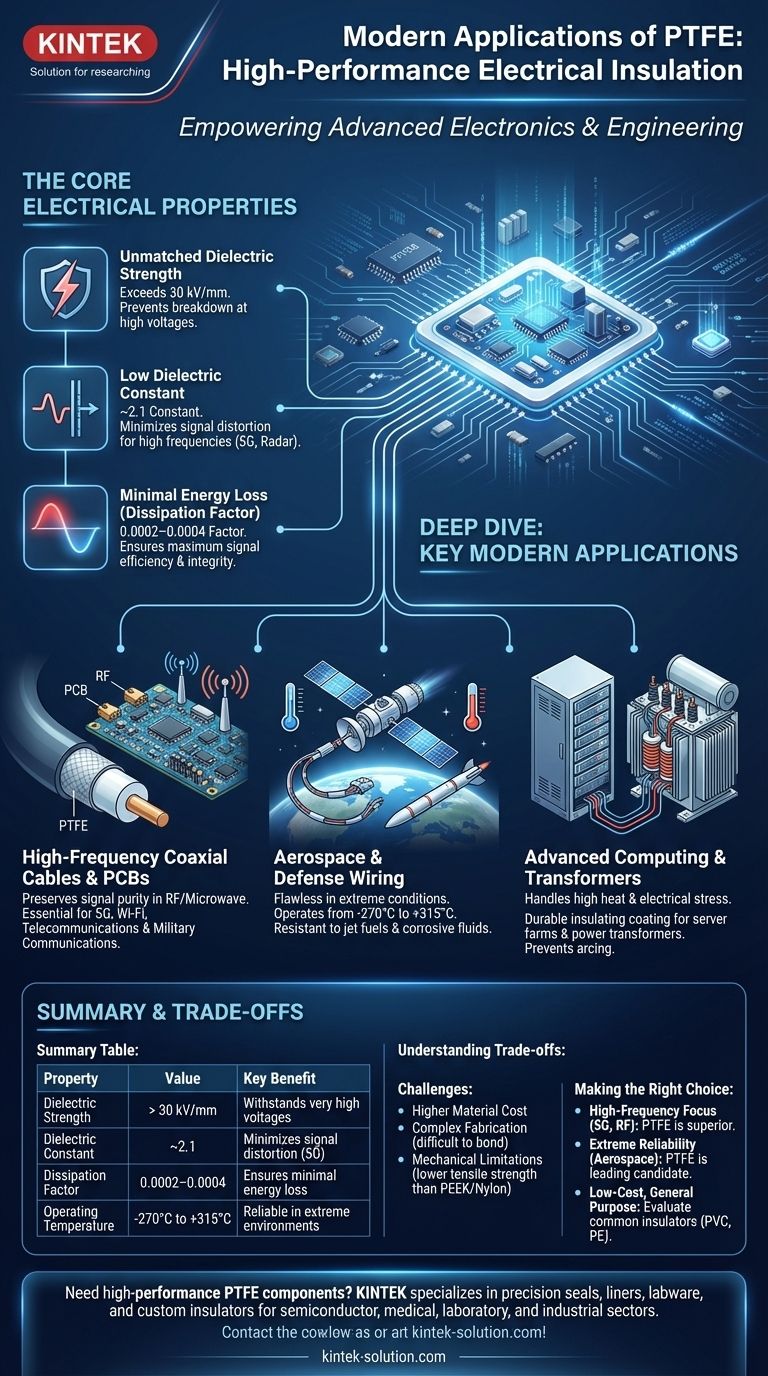 由于其电绝缘特性，PTFE在现代有哪些应用？ | 高频与极端环境解决方案 图解指南