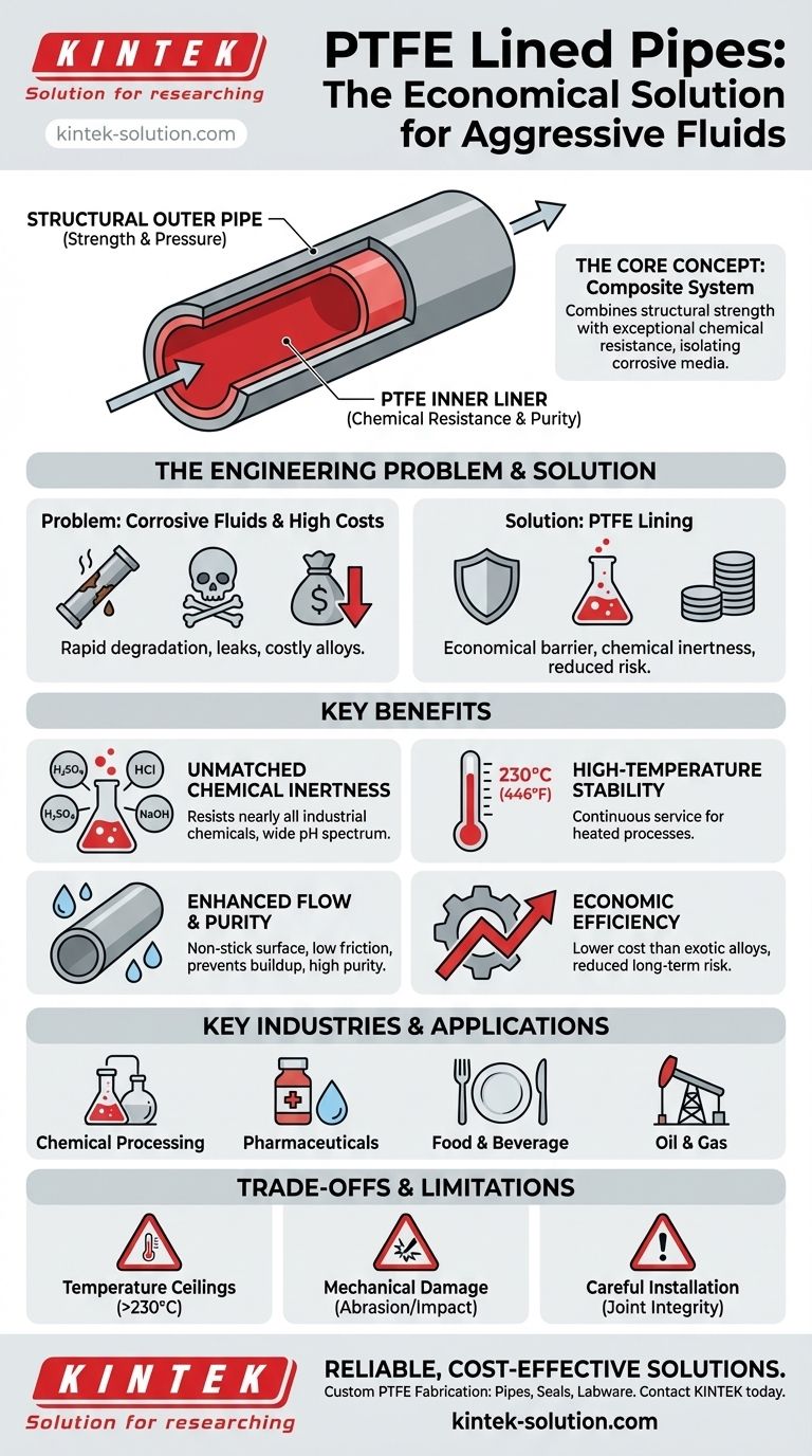 Что такое трубы с футеровкой из ПТФЭ и где они используются? Полное руководство по коррозионностойким трубопроводам Визуальное руководство