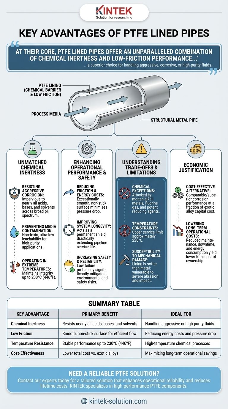 What are the key advantages of PTFE lined pipes? Superior Corrosion Resistance & Cost-Effective Flow Visual Guide