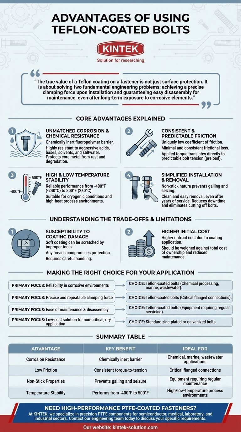 What are the advantages of using Teflon-coated bolts? Achieve Reliable Performance in Harsh Environments Visual Guide