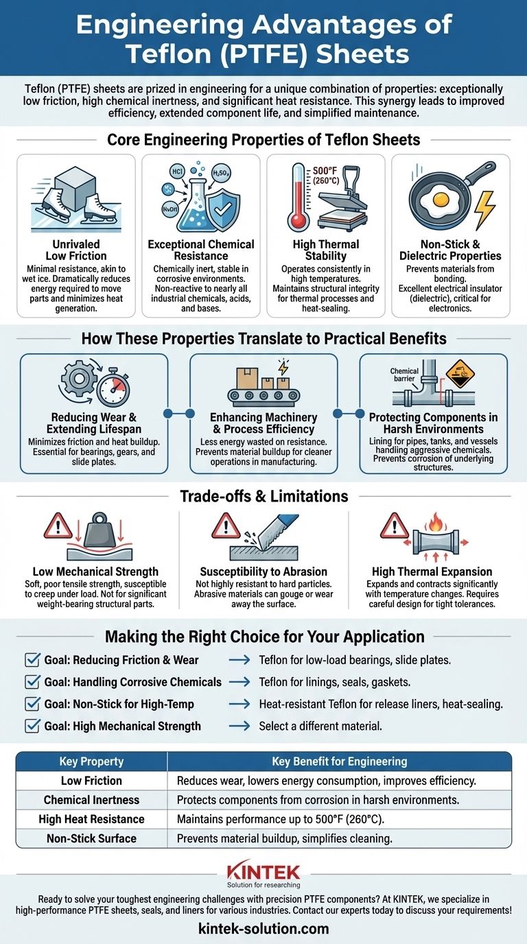 Каковы основные преимущества использования листов тефлона в машиностроении? Повышение эффективности и долговечности Визуальное руководство