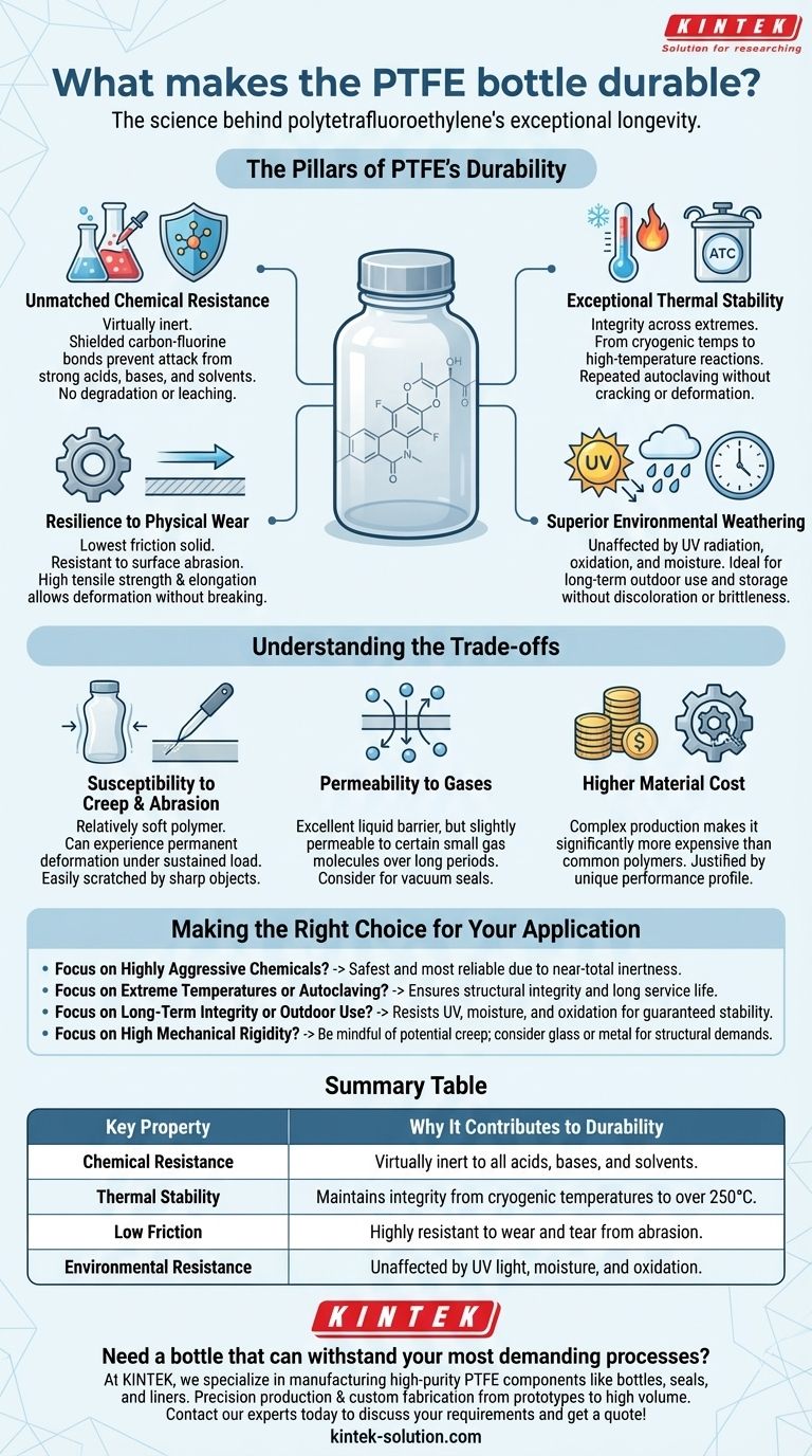 PTFEボトルの耐久性を高めている要因は何ですか？過酷な用途に対応する比類のない耐薬品性と耐熱安定性 ビジュアルガイド