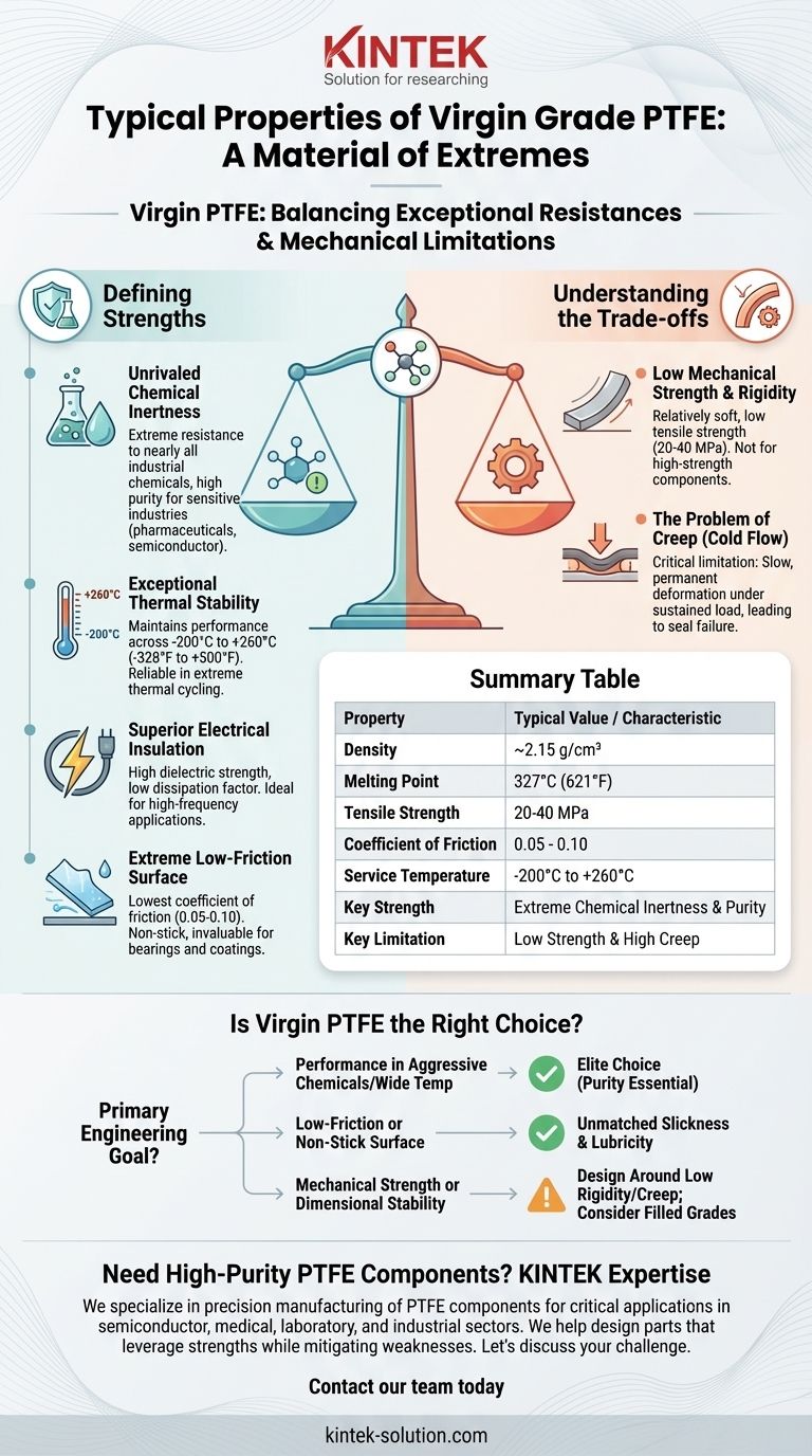 순수 등급 PTFE의 일반적인 특성은 무엇입니까? 탁월한 내화학성 및 내열성 시각적 가이드