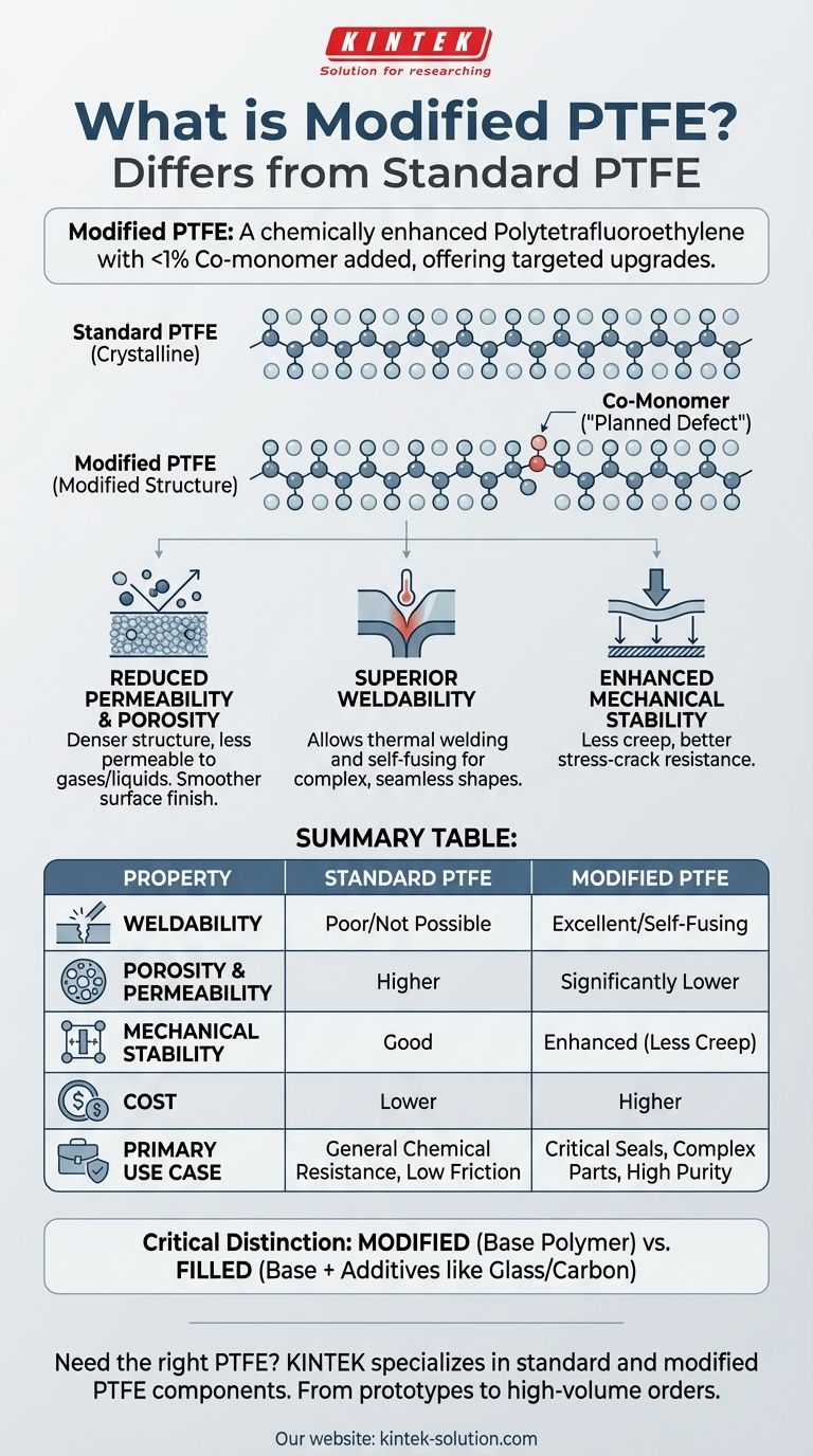 ¿Qué es el PTFE modificado y cómo se diferencia del PTFE estándar? Una guía para un rendimiento mejorado Guía Visual