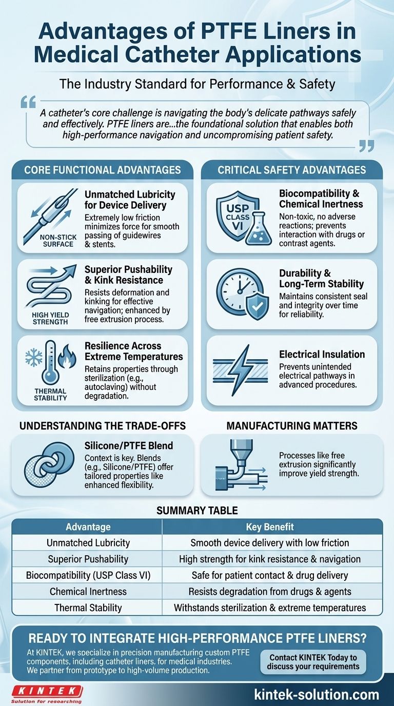 What are the advantages of PTFE liners in medical catheter applications? Enhance Performance & Patient Safety Visual Guide