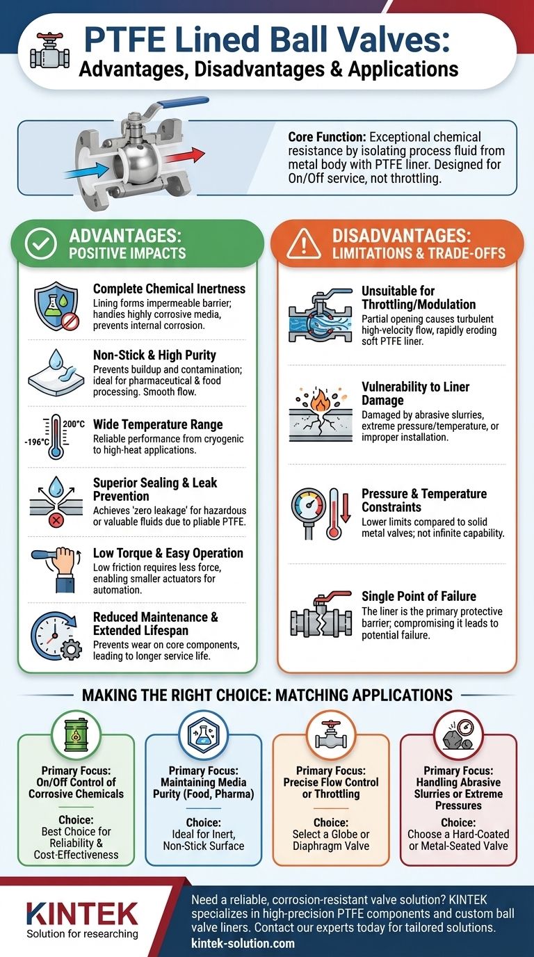 What are the advantages and disadvantages of PTFE Lined Ball Valves? Specialized Corrosion Control for Your Process Visual Guide