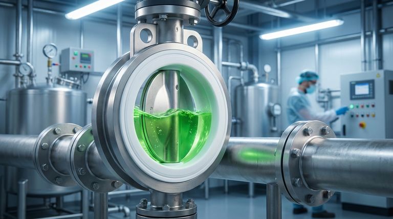 聚四氟乙烯衬里蝶阀是如何工作的？腐蚀性流体控制指南