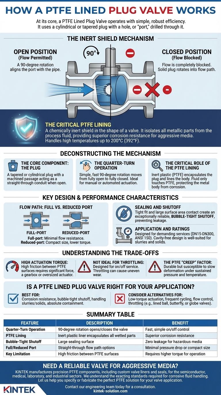 Come funziona una valvola a saracinesca rivestita in PTFE? Una guida alla resistenza alla corrosione superiore Guida Visiva