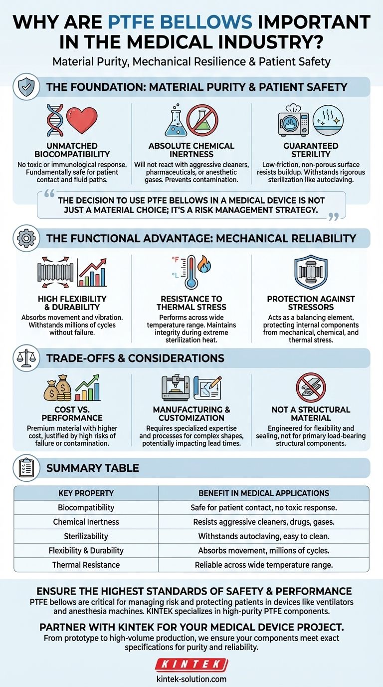 Почему сильфоны из ПТФЭ важны в медицинской промышленности? Обеспечение безопасности пациентов и надежности оборудования Визуальное руководство