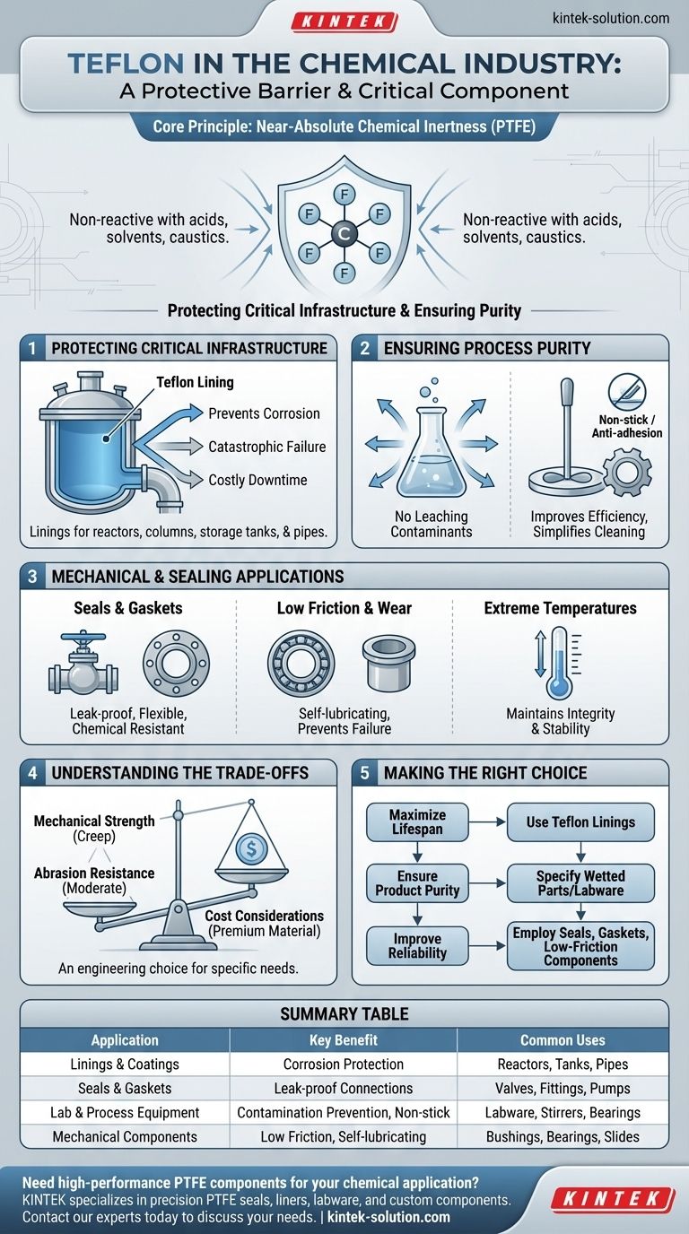 화학 산업에서 테플론은 어떻게 사용됩니까? 장비를 보호하고 순도를 보장합니다. 시각적 가이드