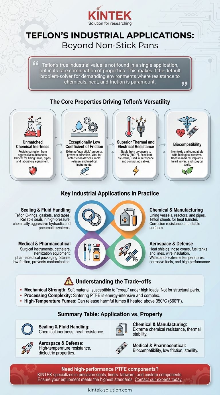 테프론의 인기 있는 산업 응용 분야는 무엇입니까? 씰링, 화학 및 항공우주 분야의 필수 용도 시각적 가이드
