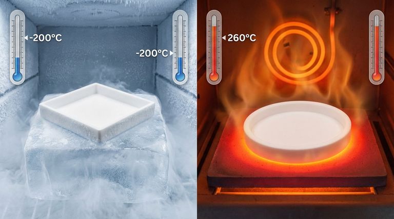 Как ПТФЭ ведет себя в условиях экстремальных температур? Достижение непревзойденной термической стабильности от -200°C до 260°C