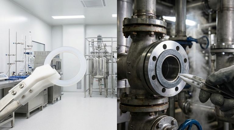 개량형 PTFE 개스킷은 순수 PTFE 개스킷과 어떻게 다른가요? 재료 선택 가이드