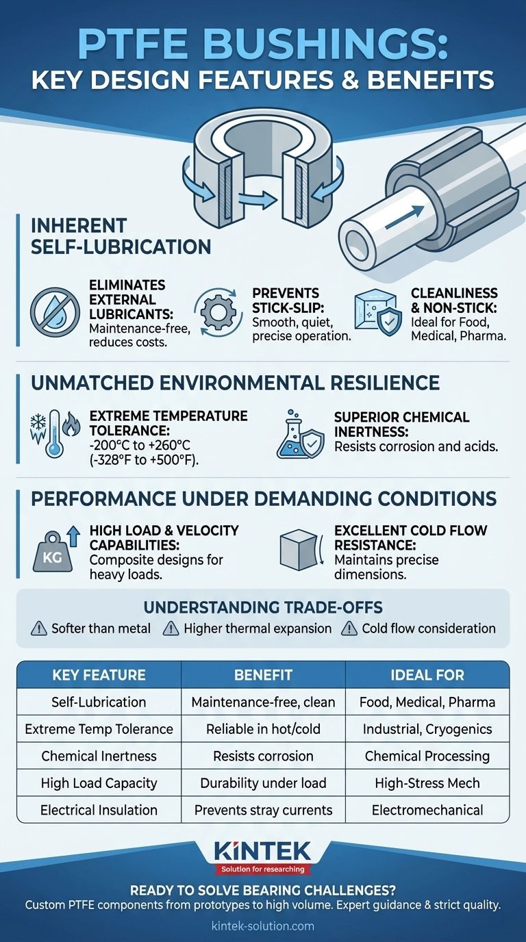 PTFE 부싱의 주요 설계 특징은 무엇입니까? 유지보수가 필요 없는 고성능 베어링 솔루션 구현 시각적 가이드
