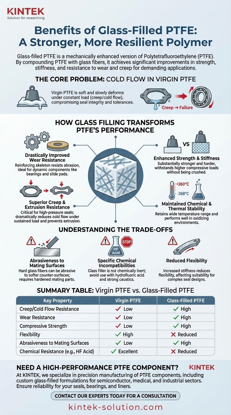 Quali sono i vantaggi del PTFE caricato con fibra di vetro? Ottieni resistenza superiore e resistenza all'usura Guida Visiva