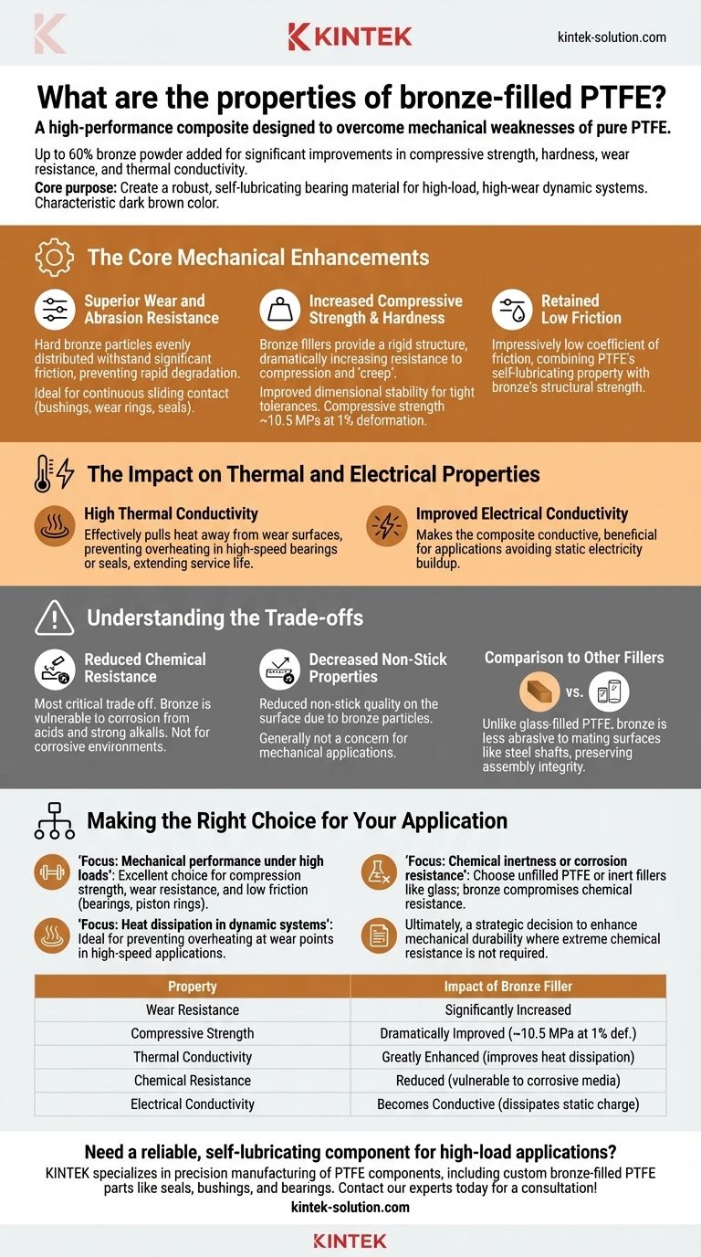 청동 충전 PTFE의 특성은 무엇입니까? 까다로운 응용 분야를 위한 고성능 복합 재료 시각적 가이드