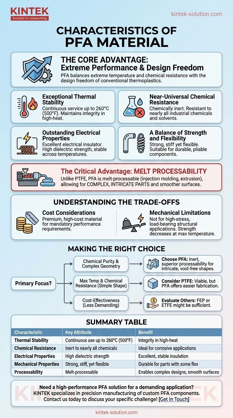 PFA 재료의 특징은 무엇인가요? 고성능 균형에 대한 가이드 시각적 가이드