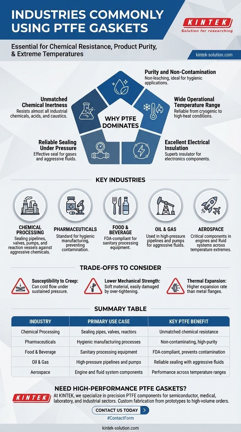 PTFE 개스킷은 어떤 산업에서 일반적으로 사용됩니까? 까다로운 응용 분야를 위한 필수 밀봉 솔루션 시각적 가이드