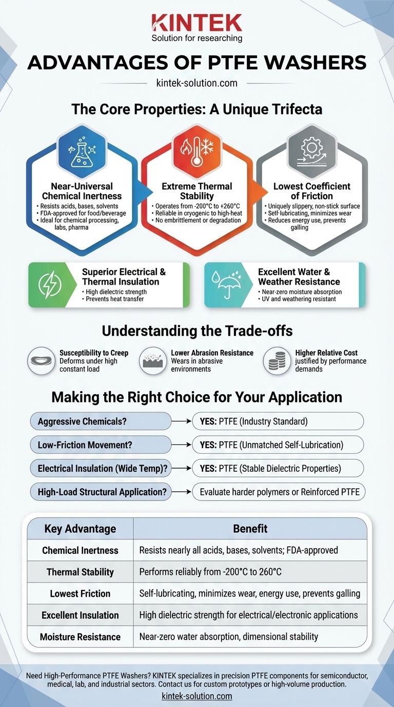 PTFE 와셔의 장점은 무엇입니까? 뛰어난 내화학성, 내열성 및 저마찰 성능 시각적 가이드